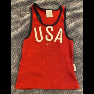 GC Nike USA cropped tank top SzM